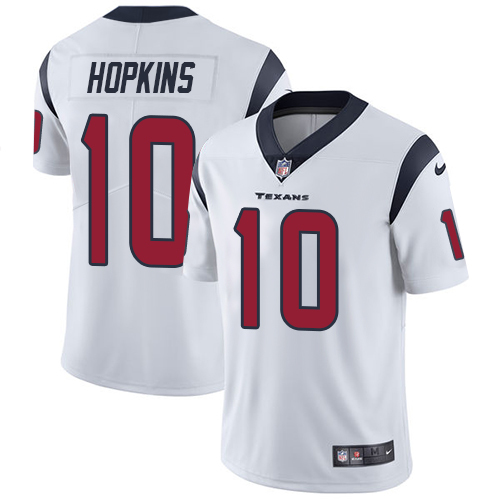 Youth Houston Texans Nike 10 DeAndre Hopkins White Color Game NFL Jerseys